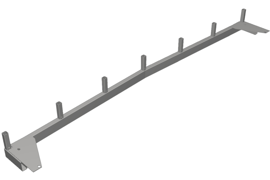 Giebel f/hoches Gestell, Breite 210 cm, verzinkt