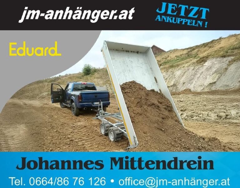 EDUARD Kipper: der richtige Anhänger für die Baustelle