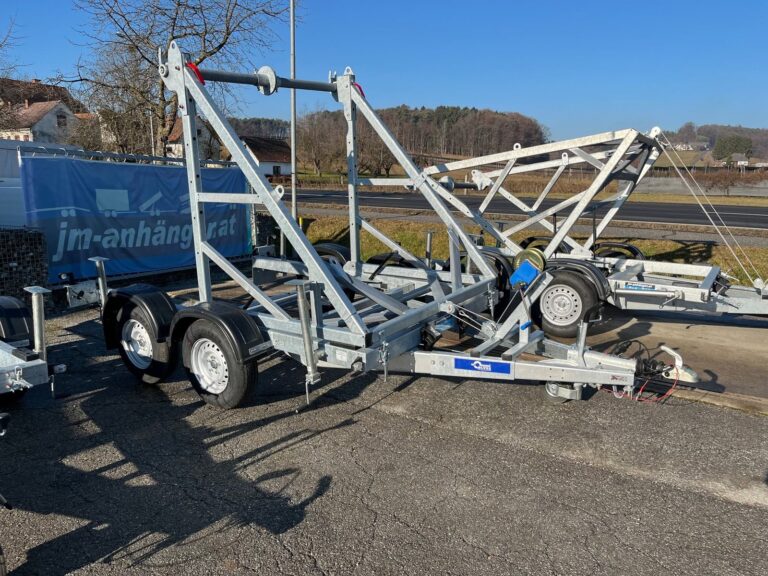 Neu im Programm: Kabeltrommelanhänger 2.700 kg für den Glasfaserausbau