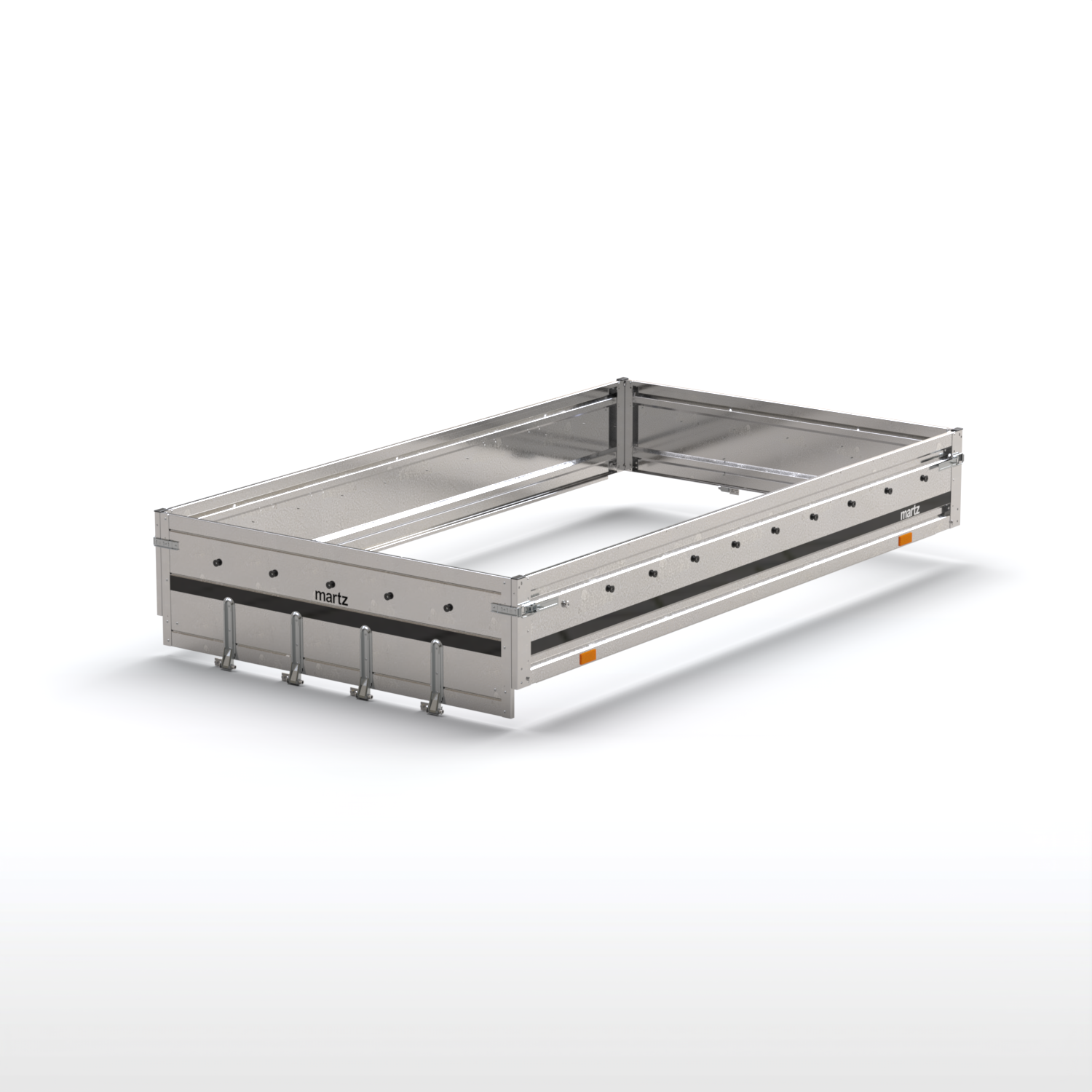 Multitransporter 3016 / Unilader 300 Satz - 3x Stahlbordwände H400 + Befahrbare Heckklappe aus Stahl