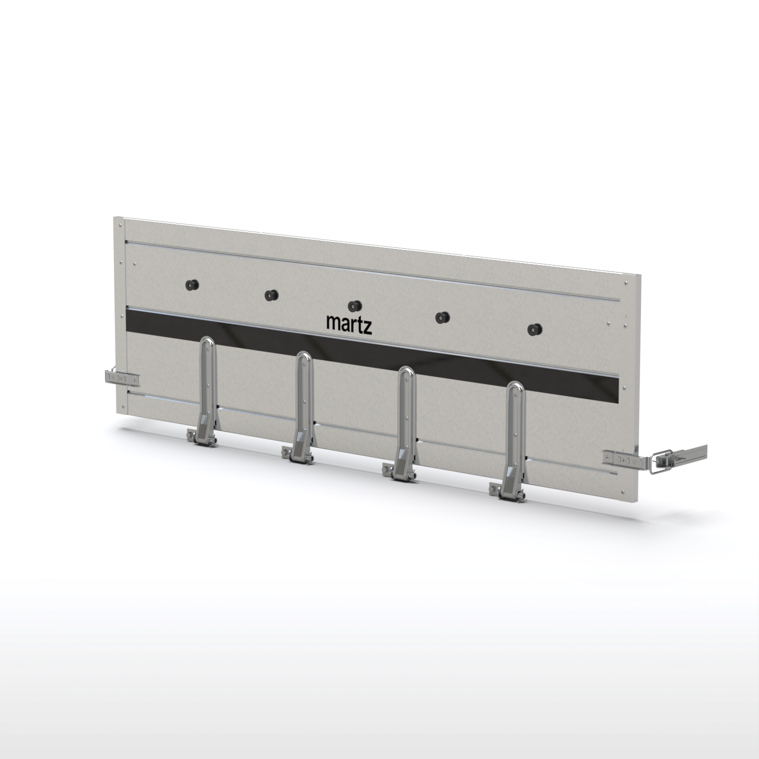 Befahrbare Heckbordwand Stahl-Siebdruck H511 L16 Kpl. Multitransporter - Unilader