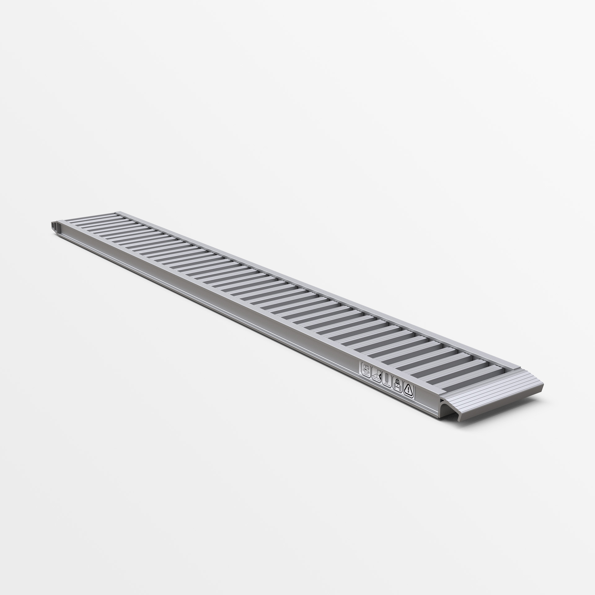 Rampe 1 Stk. 2,5M Alu mit Halterung