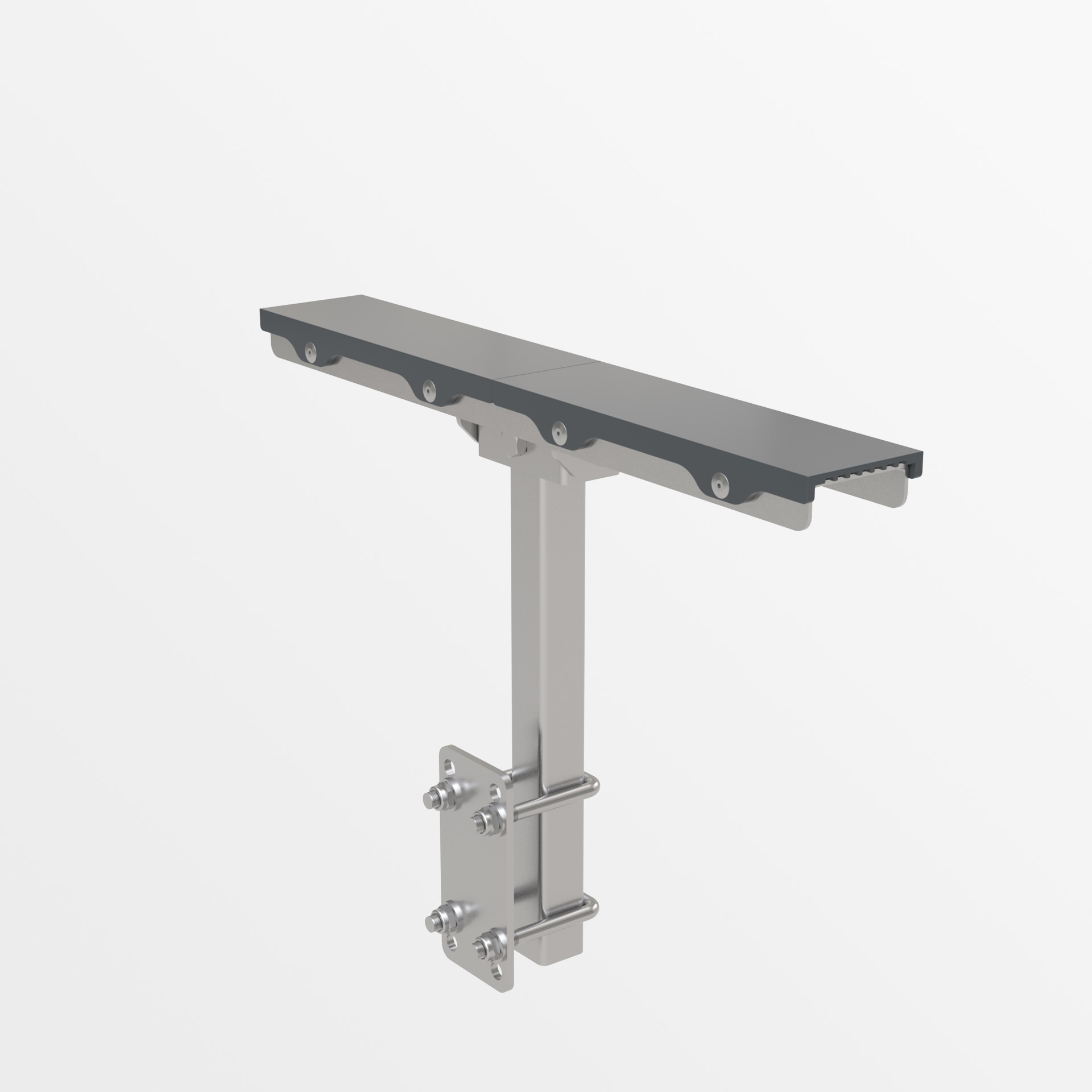 Seitenstütze PZ2 400 + Halterung 100/120X40