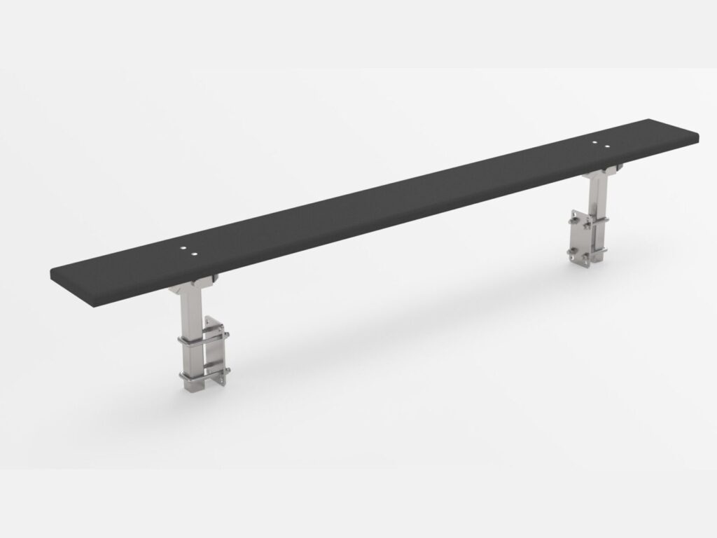 SEITENSTÜTZE PZ2 400 + HALTERUNG 100/120X40 (Ausführung 293.510.00.03)