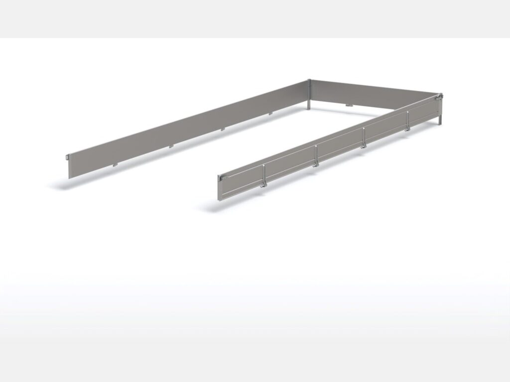 BORDWÄNDE ALU 6021/600 H300 UNIVERSAL, VORDERE, LINKE, RECHTE