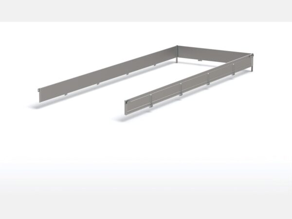 BORDWÄNDE ALU 6021/600 H300 UNIVERSAL, VORDERE, LINKE, RECHTE