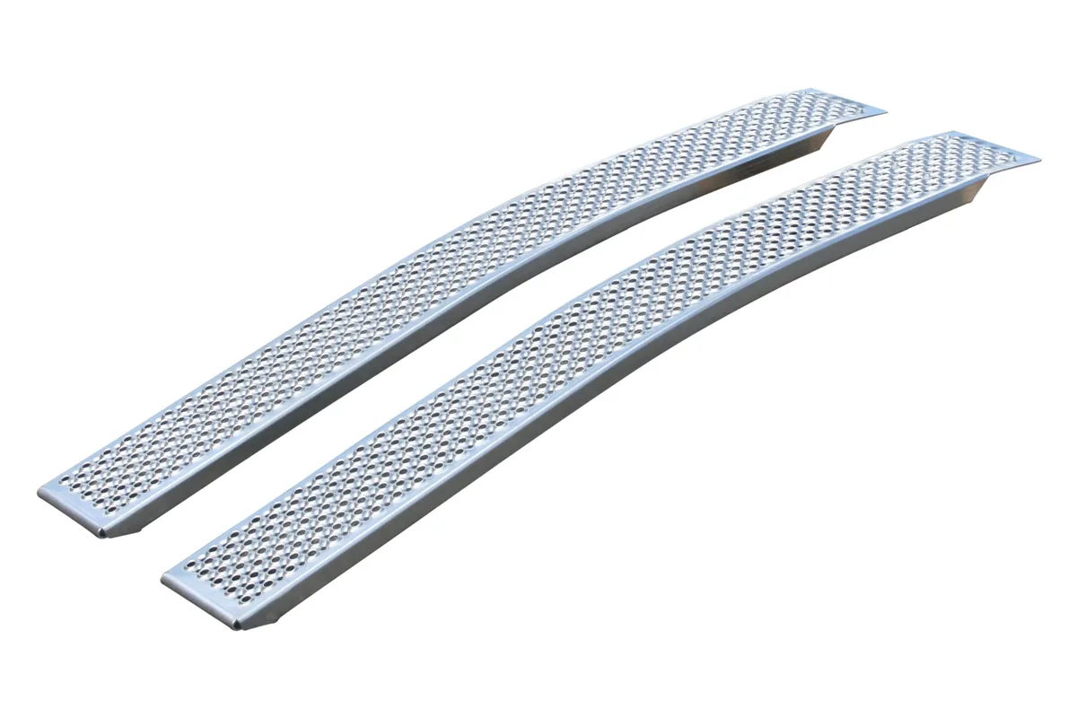 Alu Auffahrrampe 1500 x 200 mm - gebogen, 400 kg – Bild 2