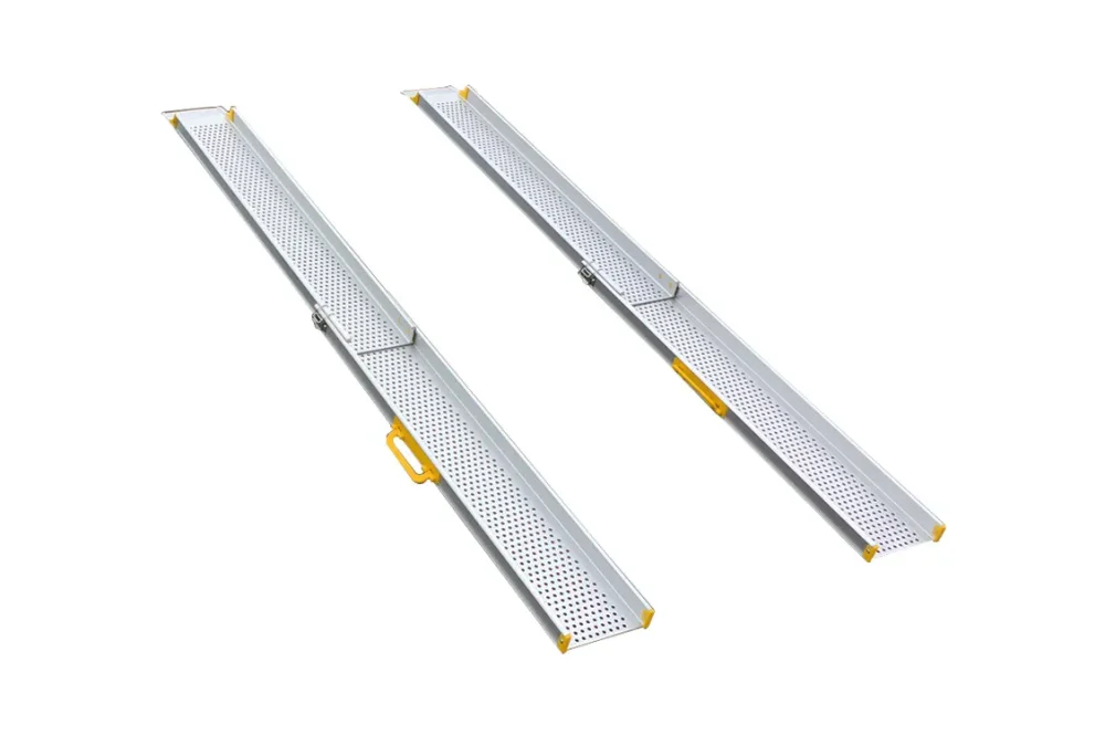 Alu Auffahrrampe 1200 x 210 mm, Teleskop, 270 kg